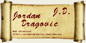 Jordan Dragović vizit kartica